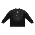 Sunfade Hand-Frayed Faux Two-Piece T-Shirt [ Part of the oh the warmth collection]