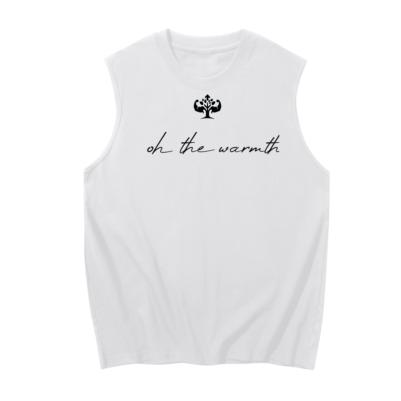 Men's Sleeveless Cotton Tank Top { Part of the oh the warmth collection]