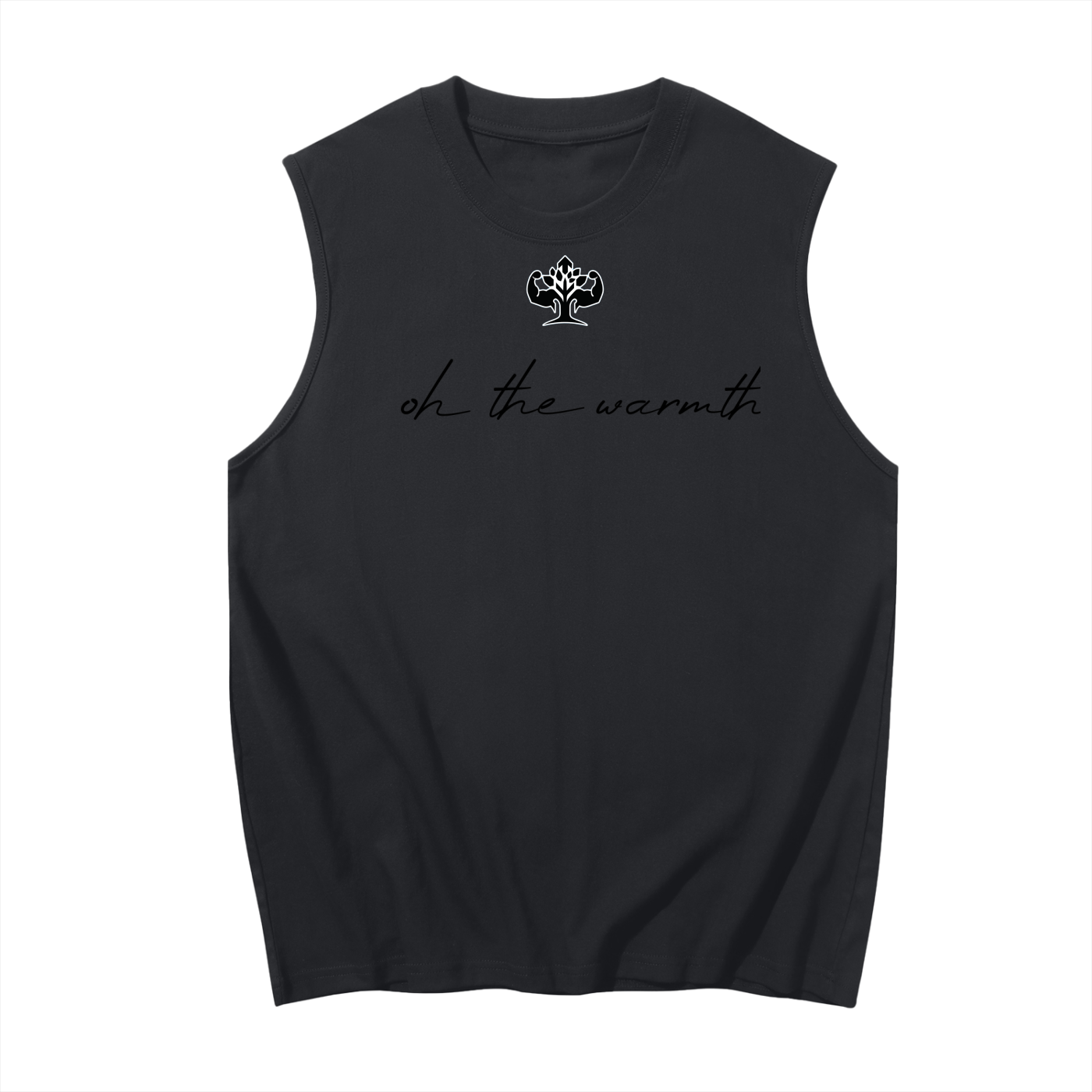 Men's Sleeveless Cotton Tank Top { Part of the oh the warmth collection]